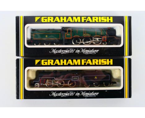 Graham Farish - Two boxed N gauge steam locomotives and tenders from Graham Farish including, Graham Farish 1414 King Class 4