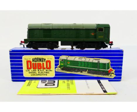 Hornby Dublo - A boxed Hornby Dublo 3-rail L30 Bo-Bo Diesel Electric Locomotive. The model with Op.No.D8000 in BR green liver