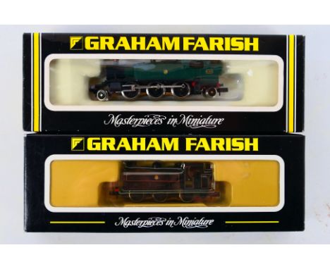 Graham Farish - Two boxed N gauge steam locomotives. Lot consists of Graham Farish 371-925 Class 8750 0-6-0 Pannier Tank Op.N