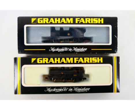 Graham Farish - Two boxed N gauge steam locomotives. Lot consists of Graham Farish 1125 Class 57xx 0-6-0 Op.No. 4672 in BR bl