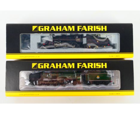 Graham Farish - Two boxed N gauge DCC READY steam locomotives and tenders from Graham Farish including, Graham Farish 372-178