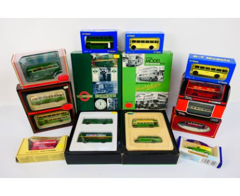 EFE, Country Buses, Original Onmibus, B-T -a group of 15 (1:76 OO scale) model buses to include 'Country Buses' 2-piece set, 