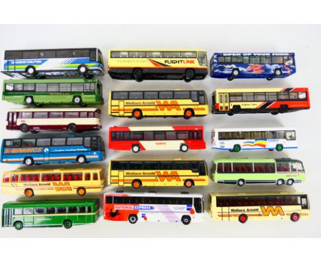 EFE - Corgi Original Omnibus - An unboxed group of 16 diecast 1:76 buses / coaches. Lot includes Corgi 42704 Van Hool Alizee 