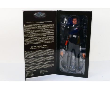 Star Wars - Sideshow Collectibles. A boxed, unopened Star Wars Commander Praji 1:6th scale figure, appearing in Mint conditio