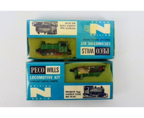 Peco Wills - Two boxed and built Peco Will #NL-6C N Gauge Peckett Type Saddle Tank steam locomotives. The models have been bu