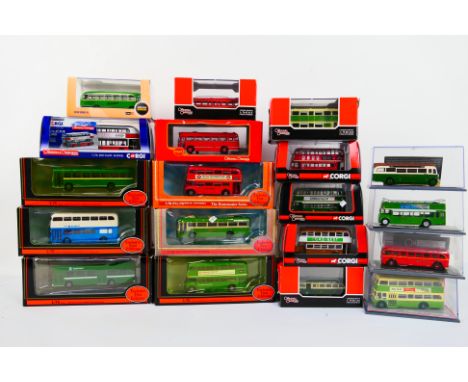 Original Omnibus and EFE - 19 off 1:76 scale model double decker buses and coaches, all appear mint in ex original window box