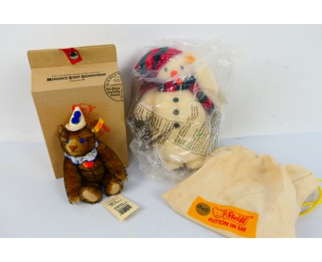 Steiff - Bears. One boxed and One bagged Steiff Bears appearing in Excellent condition. No scent or staining. #029110 Teddy C