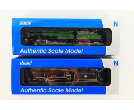 Dapol - Two boxed N gauge steam locomotives and tenders from Dapol including, Dapol 2S-009-004 Class 28XX 2-8-0 Op.No.3803 in