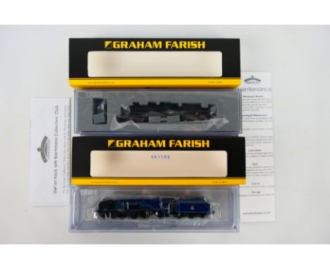Graham Farish - Two boxed N gauge steam locomotives and tenders from Graham Farish including, Graham Farish 372-653 (DCC READ