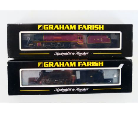 Graham Farish - Two boxed N gauge steam locomotives and tenders from Graham Farish including, Graham Farish 372-176 Class 8P 