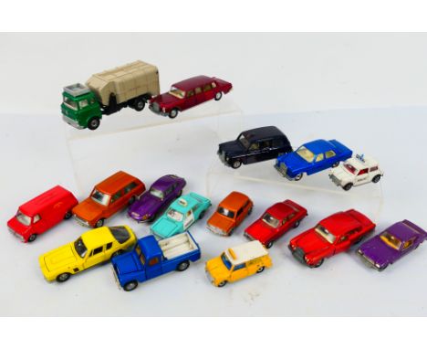 Dinky Toys - A collection of unboxed Dinky Toys. Lot includes Dinky Toys 165 Ford Capri; 270 Ford Escort Police Car; 192 Rang