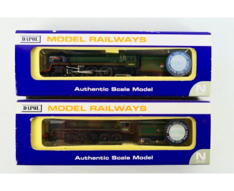Dapol - Two boxed DCC READY N gauge steam locomotives and tenders from Dapol including, Dapol ND-095 OSB 1 Britannia Class 4-