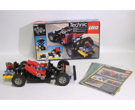 Lego - A boxed vintage 1980 Lego #8860 'Technic' Car Chassis. The model has been constructed and appears to be in Good displa