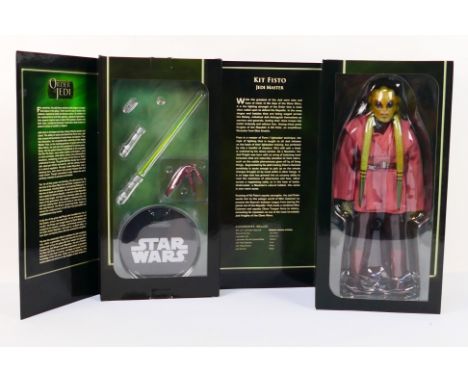 Star Wars - Sideshow Collectibles. A boxed #2106 Star Wars Order of the Jedi Kit Fisto 1:6 Scale figure. Appears Mint with no