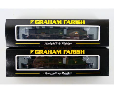 Graham Farish - Two boxed Class 6P 4-6-0 N gauge steam locomotives and tenders from Graham Farish including, 372-575 Op.no. 4
