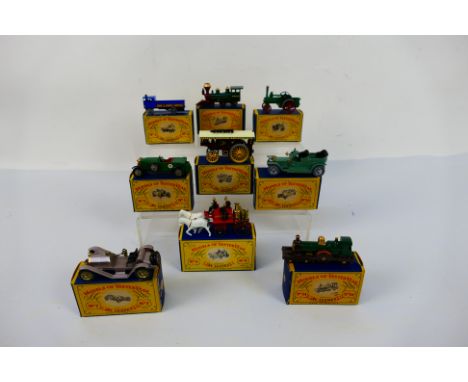 Matchbox Models of Yesteryear - A collection of nine boxed Matchbox Models of Yesteryear diecast model vehicles. Lot includes