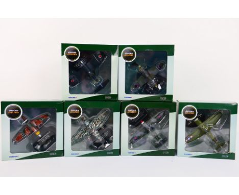 Oxford Aviation - 6 x boxed 1:72 scale models 'Front Line Fighters', all different, all appear mint in nm (or better) origina
