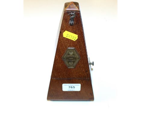 A French mahogany cased metronome 