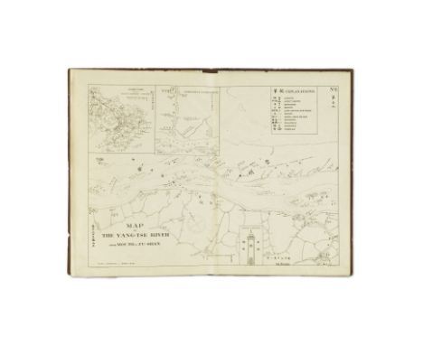 CHINA VILLARD (R.A. DE)Carte du Yangtse-Kiang en treize feuilles. Dès l'embouchure de la rivière au Chungkiang, carte general