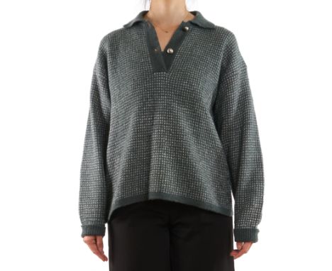 YVES SAINT LAURENT VINTAGE JUMPERCondition grade B.No size label attached, approximate size UK 12. 111cm chest, 62cm length, 