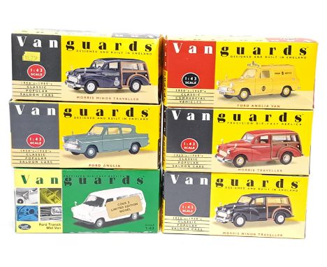 Vanguards, 1:43 Scale, a boxed Car &amp; Van group. &nbsp;Includes Ford Anglia, Ford Transit MkI Van &amp; Ford Anglia Van &l