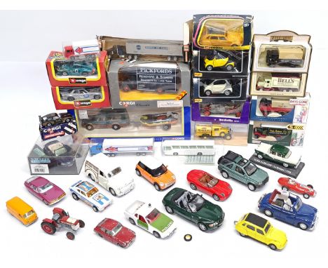 Corgi, Majorette, Bburago, Maisto &amp; similar, a boxed &amp; unboxed Car, Commercial &amp; similar group. &nbsp;Although un
