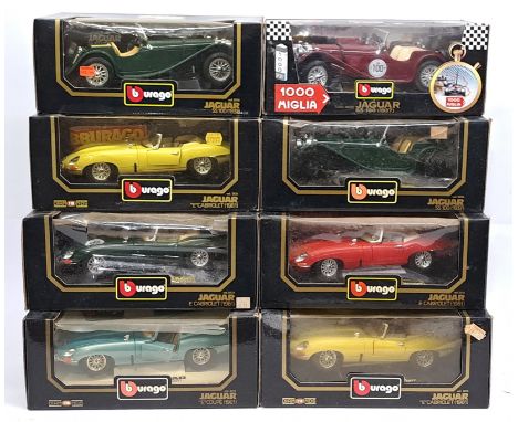 Bburago, 1:18 Scale, a boxed Jaguar Car group. &nbsp;Although unchecked for completeness condition generally appears to be Go