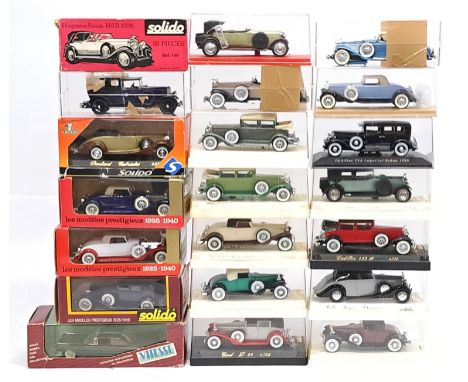 Vitesse, Solido&nbsp;Age D&rsquo;or &amp; similar, a boxed Car group. &nbsp;Although unchecked for completeness condition&nbs
