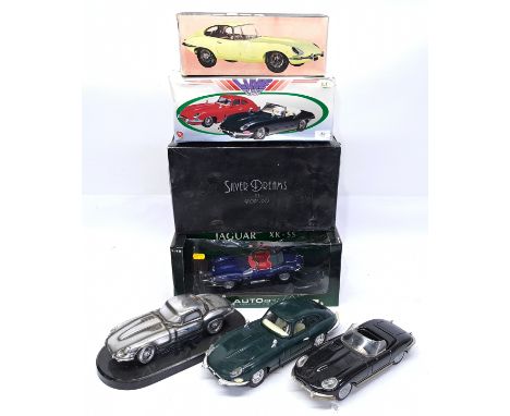 AutoArt, Silver Dreams by Leonardo &amp; similar, 1:18 Scale &amp; similar, a boxed Jaguar Car group.&nbsp; Although unchecke