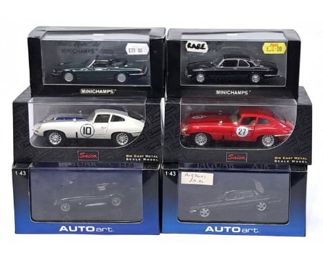 AutoArt, Minichamps &amp; Saico, a boxed Jaguar Car group. &nbsp;Although unchecked for completeness condition generally appe