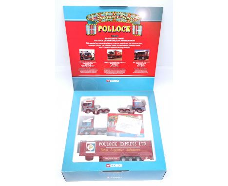 Corgi, 1:50 Scale, CC99130 Scotland&rsquo;s Finest&nbsp;Set &ldquo;Pollock (Scotrans) Ltd, Musselburgh&rdquo;, boxed.&nbsp;&n