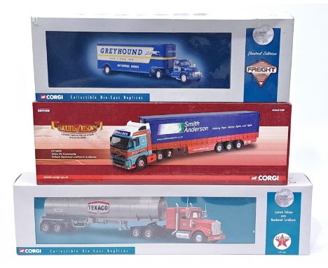 Corgi Hauliers of Renown &amp; similar, 1:50 Scale, a boxed Commercial group. &nbsp;Consisting of &ldquo;Greyhound Lines&rdqu