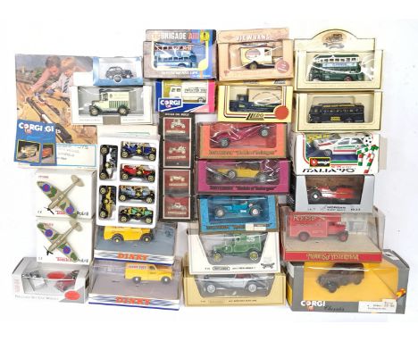 Matchbox, Corgi, Brumm, Lledo &amp; similar, a boxed Car, Bus, Commercial, Aircraft &amp; similar group. &nbsp;Although unche