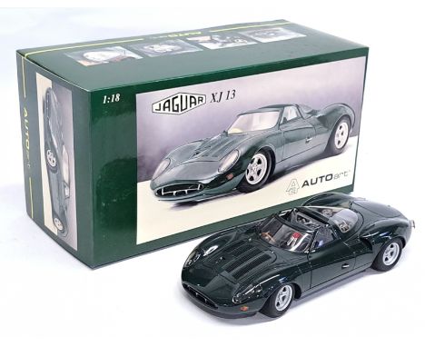 AutoArt, 1:18 Scale, Jaguar XJ 13, boxed. &nbsp;Although unchecked for completeness condition generally appears to be Excelle