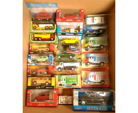 Welly, Siku &amp; Similar, a boxed Group of Commercial Vehicles. Although unchecked for completeness condition appears Good t