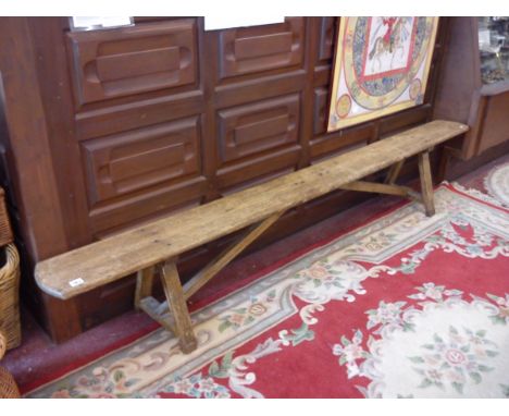Early oak pig bench