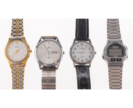 A selection of gentlemen's wristwatches to include Timex Ironman Triathlon in box, Lorus stainless-steel, Limit stainless-ste
