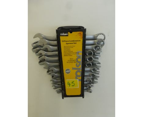 A Rolson twenty-two piece combination spanner set.