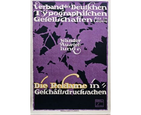 Hohlwein, Ludwig (1874 Wiesbaden - 1949 Berchtesgaden)Plakat "Die Reklame in Geschäftsdrucksachen" (Verband der Deutschen Typ