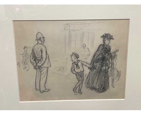 § Ernest Howard Shepard MC OBE (British, 1879-1976) But he was dragged away by the agitated hand of Miss Jones, having to con
