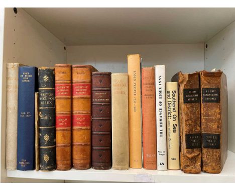 Essex, histories. CROMWELL (T K) History of Colchester, 2 vols. in one, 1825, 8vo, plates, folding plan, some toning; half mo