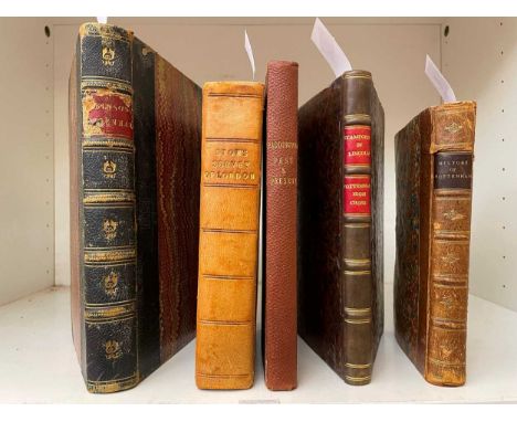 BUTCHER (Richard) & W. BEDWELL. The Survey and Antiquity of ... Stamford, and Tottenham-High-Cross in Middlesex, 1717, 8vo, g