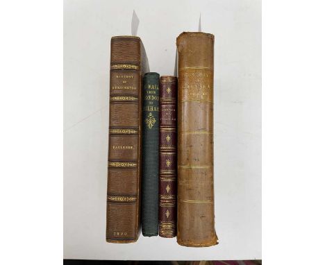 London - histories. FAULKNER (Thomas) History and Antiquities of Kensington, 1820, 8vo, 22 plates, woodcuts and pedigrees as 