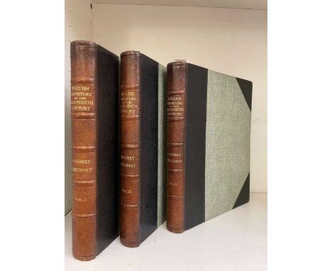 CESCINSKY (Herbert) English Furniture of the Eighteenth Century, 3 vols., George Routledge, circa 1911, 4to, illustrated, hal