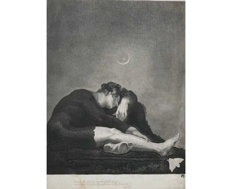 After Henry Fuseli R.A.  Lycidas, by Frederick Christian Lewis and Moses Haughton engraving and aquatint, proof before title,