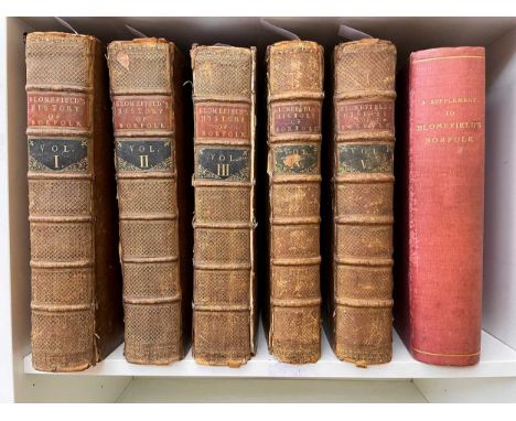 BLOMEFIELD (Francis) & Charles PARKIN. An Essay Towards a Topographical History of the County of Norfolk, 5 vols. with Supple
