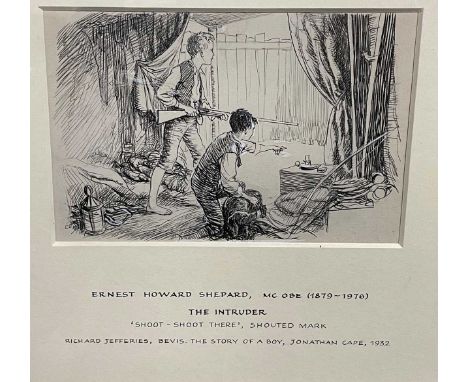 § Ernest Howard Shepard MC OBE (British, 1879-1976) The Intruder - 'Shoot - Shoot There' Shouted Mark,Signed with initials (l