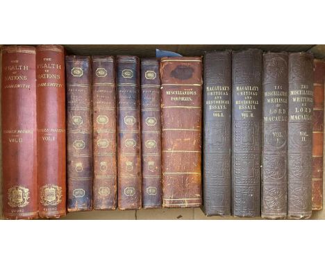 Literature, essays, etc. SMITH (A) The Wealth of Nations, 2 vols., 2nd edition edited by Thorold Rogers, 1880, 8vo, publisher