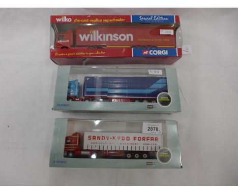 THREE BOXED LORRIES COMPRISING SANDY KYDD OF FORFAR, WILKINSON AND OXFORD HAULAGE 