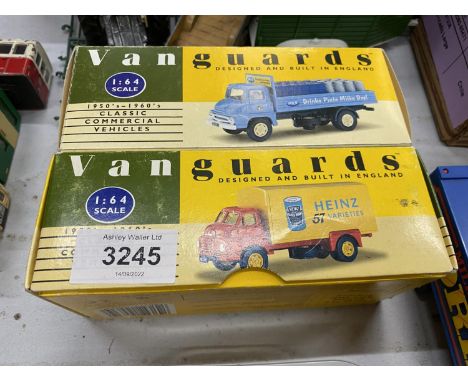 TWO BOXED VANGUARDS LORRIES 1/64 SCALE 